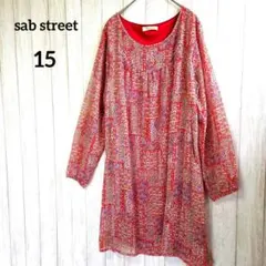 美品【大きいサイズ】3L サブストリート 総柄 チュニック ワンピース