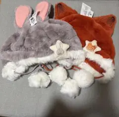 上海ディズニー ズートピア　ファンキャップ　ニック　ジュディ　セット