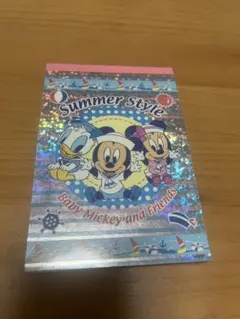 ベビーミッキー　ディズニー　メモ帳　平成レトロ