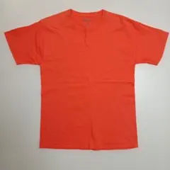 Champion オレンジ 半袖Tシャツ