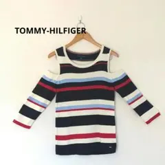 TOMMY HILFIGER オフショルダー長袖トップス