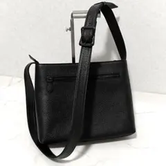 HushTug【美品】ハッシュタグ レザーショルダーバッグ 国産レザー 日本