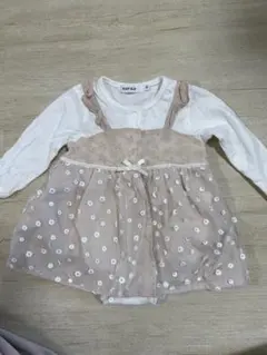 ベビー服　花柄ヒラヒラ