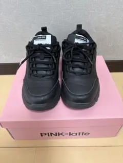 ☆けぇた☆さま専用PINK-latte 厚底スニーカー ブラック　箱無しのサムネイル