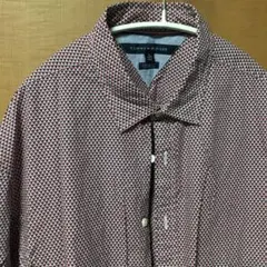 TOMMY HILFIGER 長袖ドレスシャツ 赤・白・青チェック