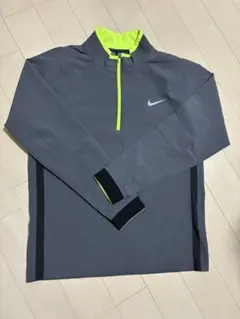 Nike Golf DRI-FIT ハーフジップジャケット グレー/ネオンイエロ