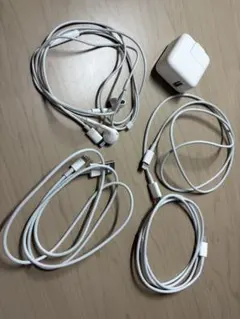 Apple Lightningケーブル・充電器・イヤフォンセット