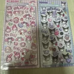 【正規品】マイメロ　クロミ　ボンボンドロップシール2シートセット