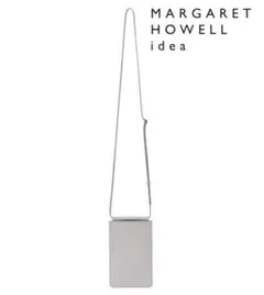 【新品タグ付き】マーガレットハウエルアイデア スマホショルダー ライトグレー 2026年最新】MARGARET HOWELL idea レディース スマホショルダーバッグ