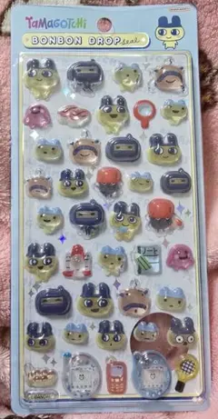 たまごっち　ボンボンドロップシール　まめっち