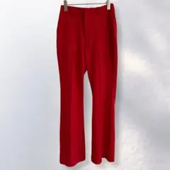 スライ SLY フレアパンツ 無地 差し色 カジュアル おしゃれ 派手《c361