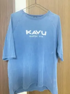 KAVU Tシャツ ライトブルー ロゴプリントのサムネイル