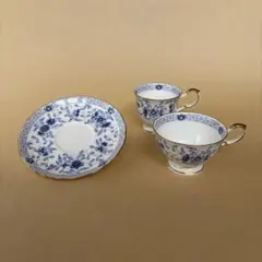 ナルミ ミラノ コーヒーカップ・ティーカップ・ソーサー 3点セット