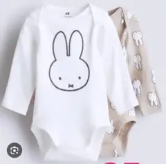 H&Mミッフィーロンパース80サイズ２枚セット美品