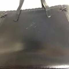 値下げしました。キタムラハンドバッグ 紺色、内装オレンジ