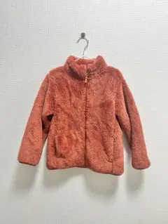 UNIQLO ファーリーフリースジャケット オレンジ 26 120cm