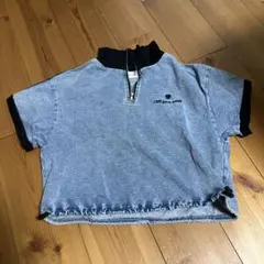 140 LilyChuu ハーフジップ 半袖カットソー デニム　ツアー