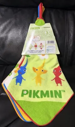 新品 ピクミン ループ付タオル 3枚セット 即日発送！