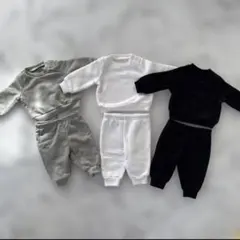 トレーナー　スウェット上下セット　3セット　新生児　ベビー　50〜60