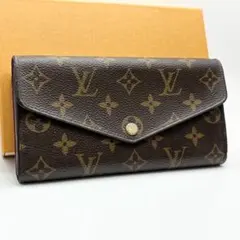 ✨新型✨ルイヴィトン　ポルトフォイユ・サラ　モノグラム　フューシャ　長財布　美品