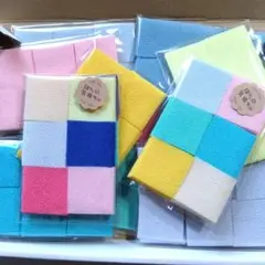 一越ちりめん生地　3cm角　カット　はぎれ