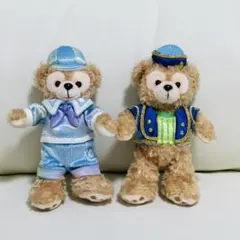 ディズニーダッフィーぬいぐるみバッジセット