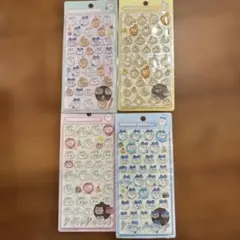 ちいかわ　 キャラクターシール ４枚セット　硬い