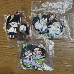 鬼滅の刃 栗花落カナヲ 竈門炭治郎 竈門禰豆子 ラバーストラップ