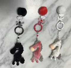 ポニー2026 馬年キーホルダーペンダント マスコット 3頭セット