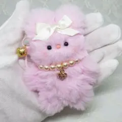 ★no.362★モールドール　うさぎ　天使の羽根　キーホルダー