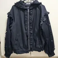 綾*様 RUIRUE BOUTIQUE オーガンジースリーブマウンテンパーカー 