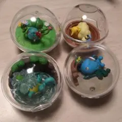 4個セット□テラリウムコレクション ポケモン ゼニガメ フシギダネ　ソーナンス