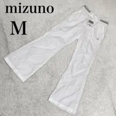 新品 未使用 mizuno ミズノ ゴルフ フレアパンツ ナイロン ホワイト M