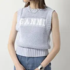【美品】GANNI ノースリーブニットベスト BLACKPINKジェニ着用 美品】GANNI ノースリーブニットベスト BLACKPINKジェニ着用 - メルカリ