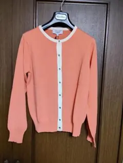 LE SOUK サーモンピンク？オレンジ系？ カーディガン Mサイズのサムネイル