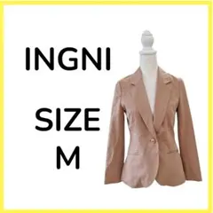 INGNI イング ポリエステル ベージュ 無地 長袖 テラードジャケット Mのサムネイル