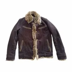 に*き様 ダークグレー ファー付きジャケット