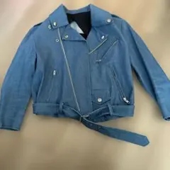 デニムブルー ライダースジャケットのサムネイル
