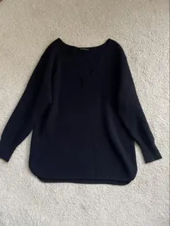 BARNYARDSTORM ネイビー Vネック ニット 紺