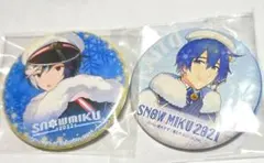 雪ミク KAITO 缶バッジセット
