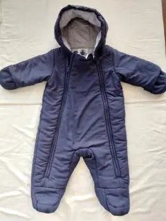 プチバトー カバーオール ネイビー 6ヶ月 67cm