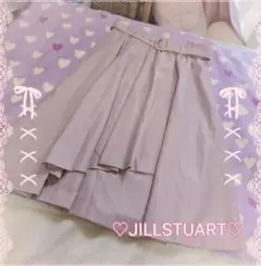 ♡JILLSTUART♡ジルスチュアートフレアスカート ひざ丈 ベルト付き♡のサムネイル