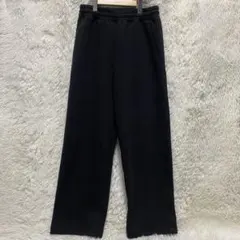 美品　UNIQLO:C ワイドスウェットパンツ 丈長め Mサイズ ブラック