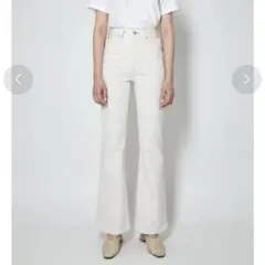MOUSSY フレア デニム MVS WHT FLARE