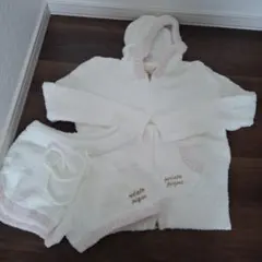 【gelato pique】ホワイトフード付きルームウェアセット F