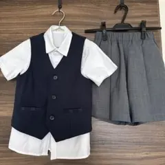 フォーマル　セットアップ 130cm ネイビー