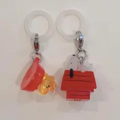 PEANUTS めじるしアクセサリー スヌーピー ウッドストック2点セット