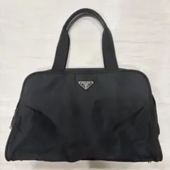 PRADA プラダ ナイロン ミニボストンバッグ ブラック BR1186 中古