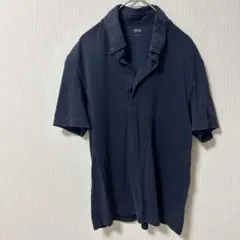UNIQLO ネイビー 半袖ポロシャツ
