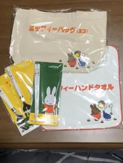 ミッフィー スプーン フォーク 箸 タオル バッグ 5点セット ローソン はしb